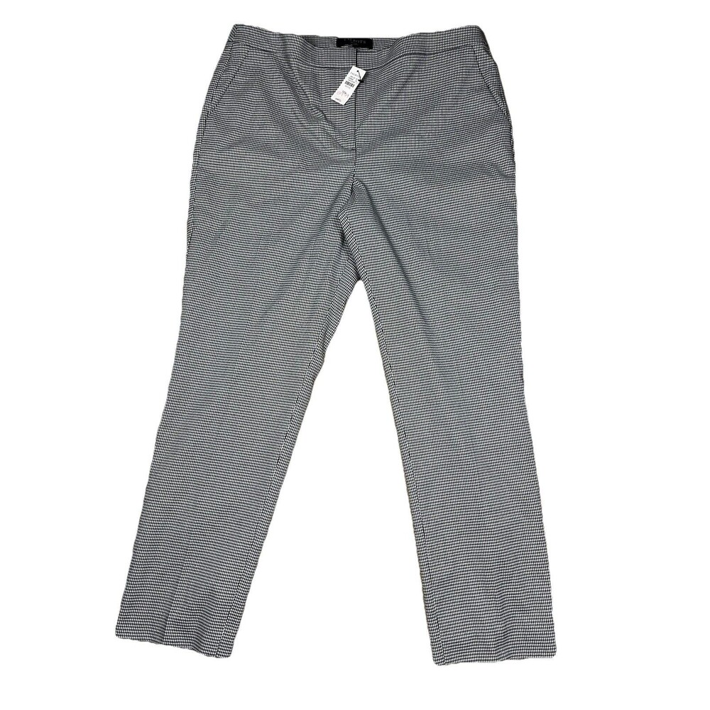 NWT Talbots 10P Petite Houndstooth Lined Ankle Pants Career Dress $119